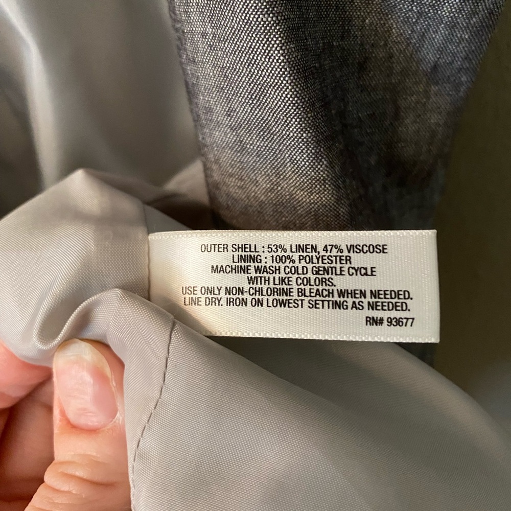 I Heart Ronson Linen Vest - Picture 7 of 7